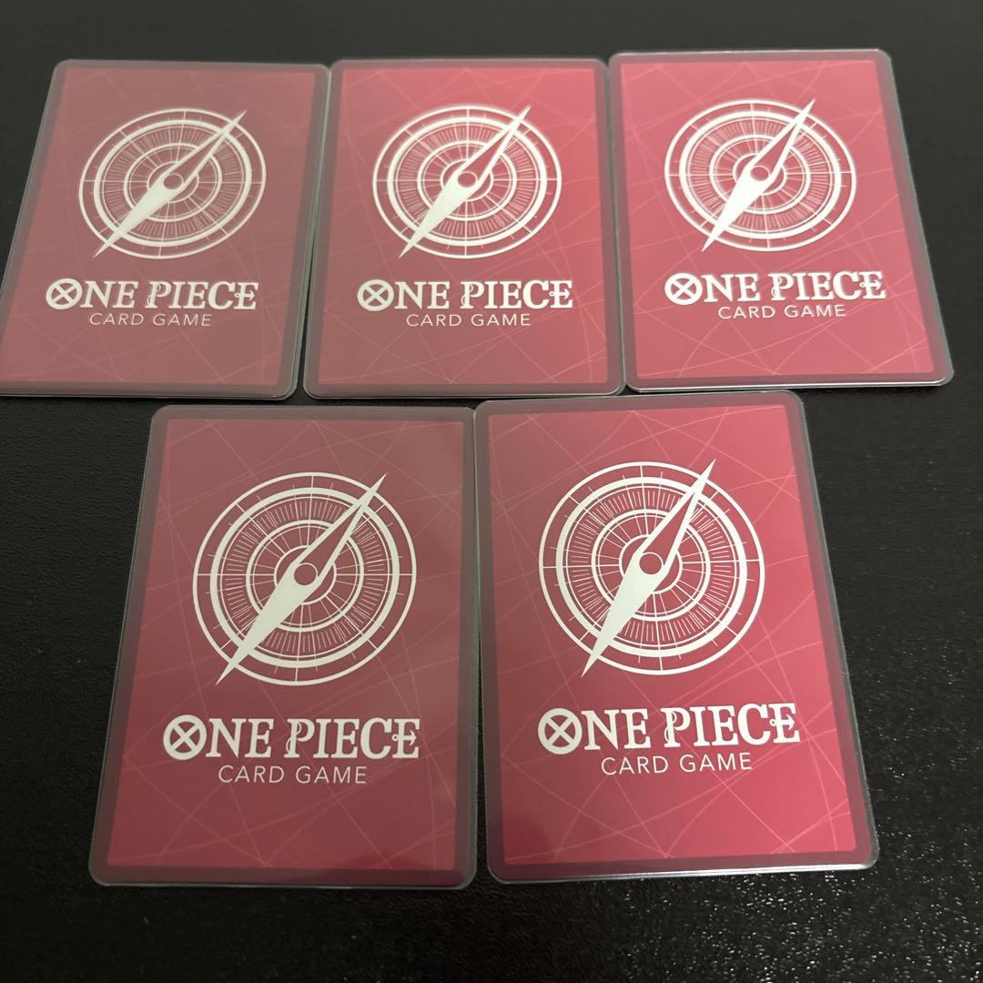 や*ま様 ONE PIECEカード　リーダーパラレル　金文字　5枚セット
