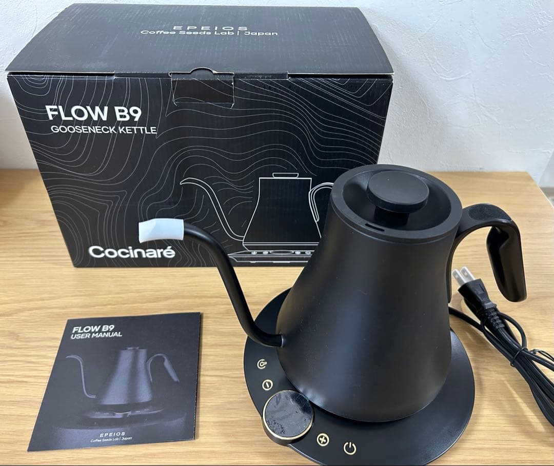 【新品未使用】エペイオス(Epeios) 電気ケトル コーヒー0.9L1040W