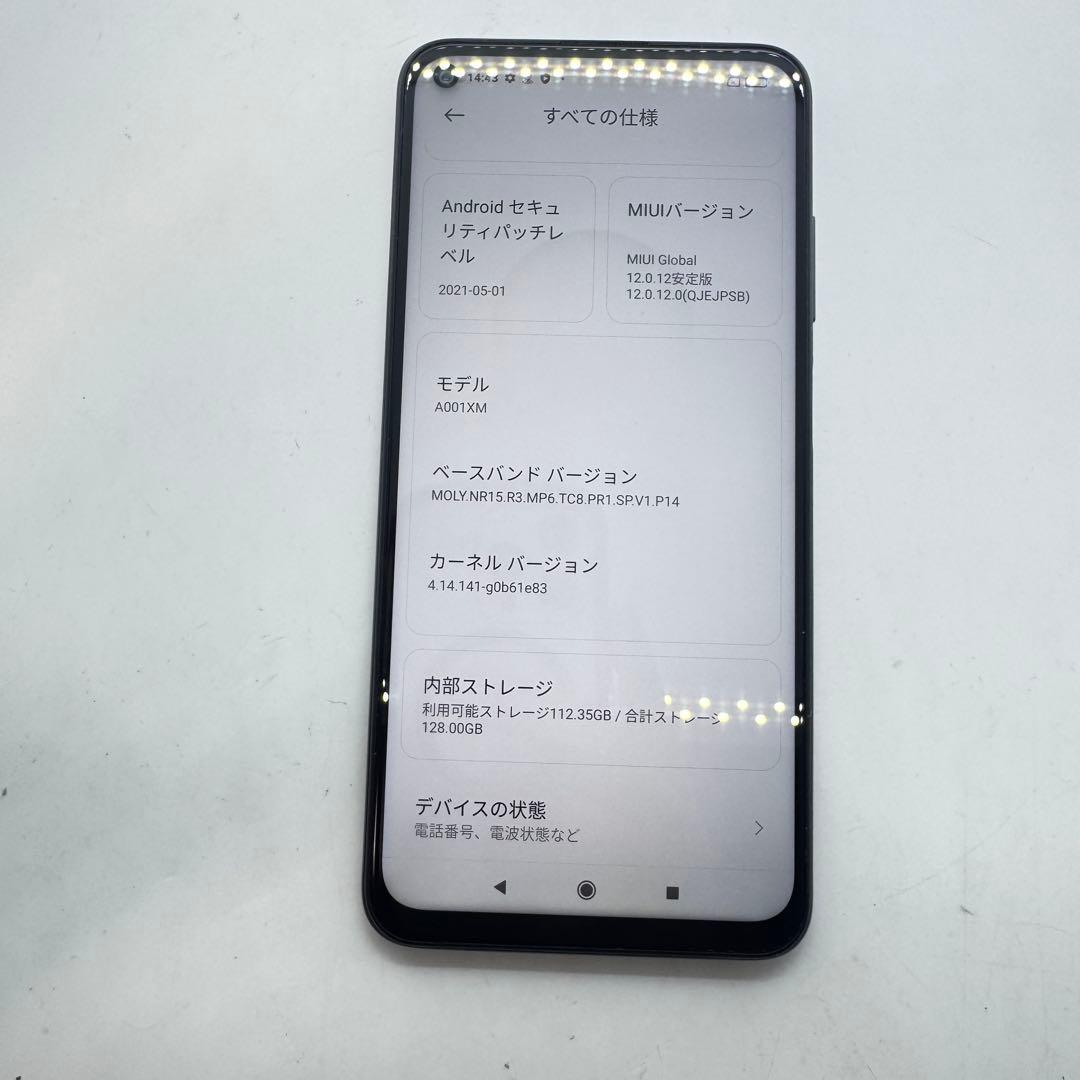 【SIMフリー】 Redmi Note 9T 128GB A001XM 本体