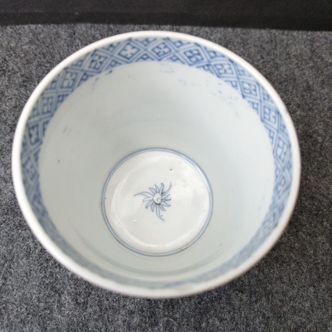 古伊万里 染付 蕎麦猪口 桜 紫陽花 花鳥文 雲龍文 肥前 時代物 江戸期