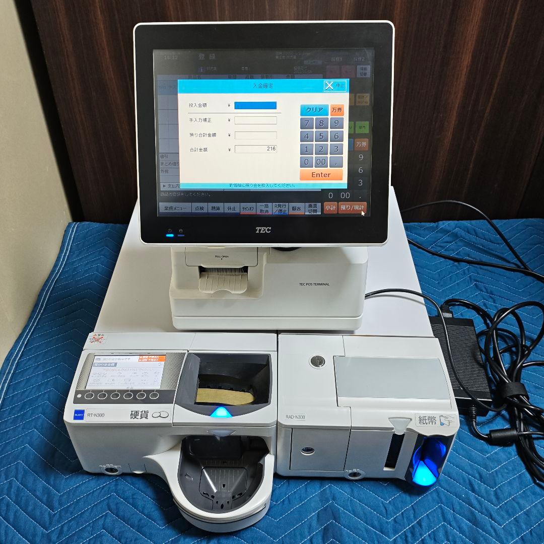 東芝TEC テック QT-200 ShopWorks7G 2画面サブ 入金確定