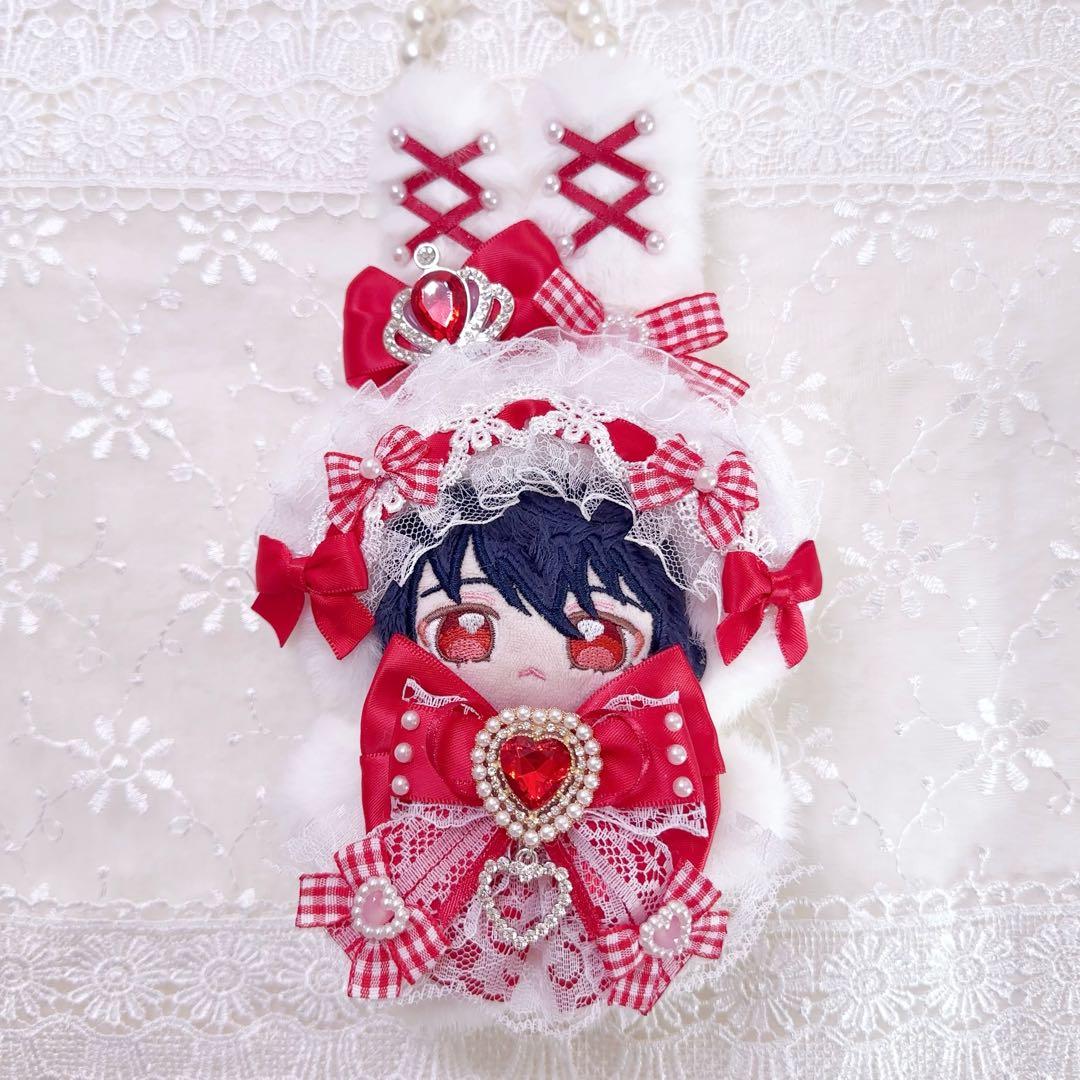 いつぬい　ぬい服　着ぐるみ　うさぎ　赤　白　ロリータ　あんスタ　ちびぐるみ