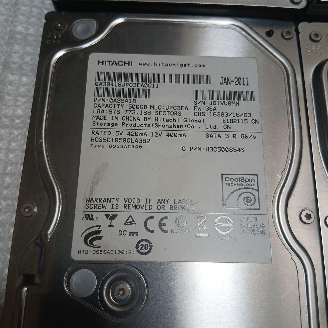 Hitachi 内蔵型ハードディスクドライブ 500GB 160GB10個セット