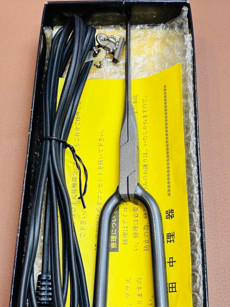 美品　田中理器　ＴＲ-8超薄ショート平アイロン/レンツアイロン