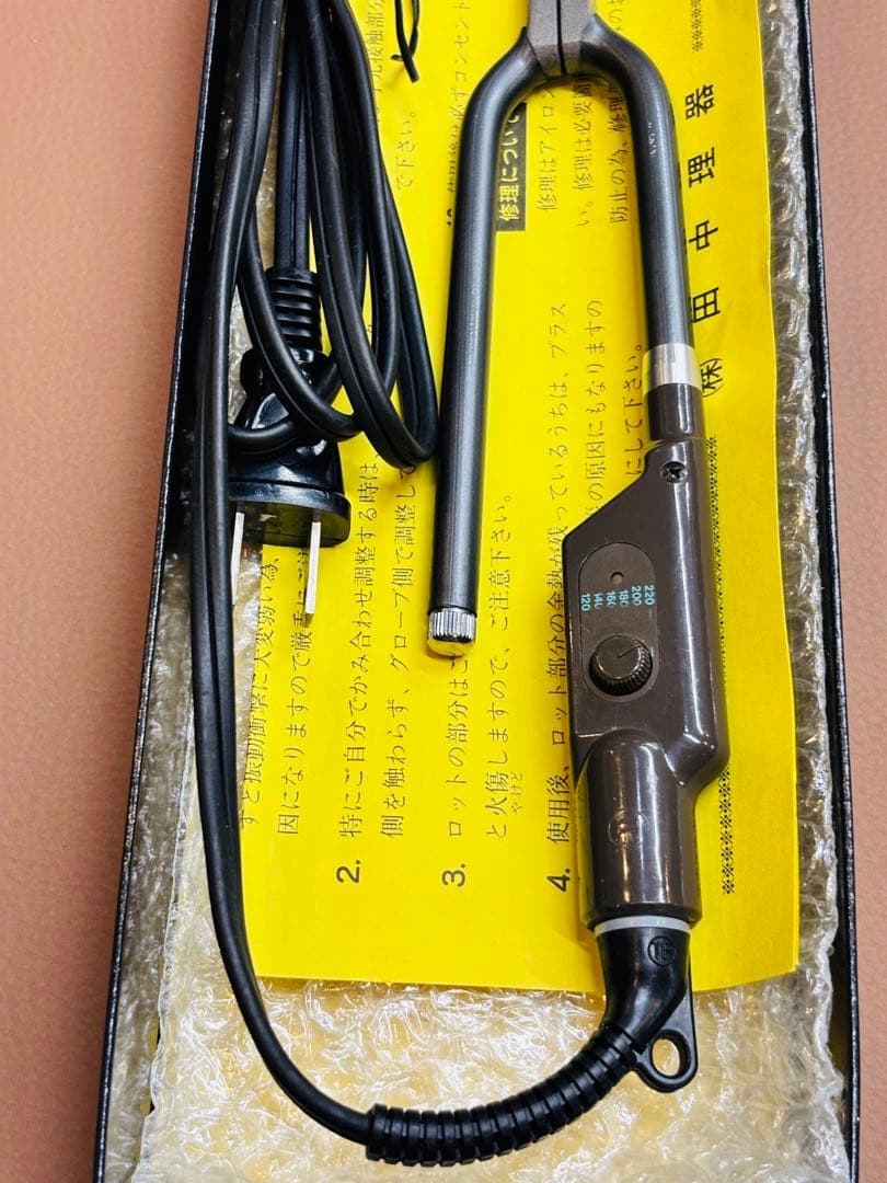 美品　田中理器　ＴＲ-8超薄ショート平アイロン/レンツアイロン