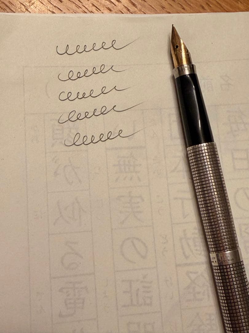 Parker 75 Ciselé 万年筆 XF ＋ Parkerボールペン