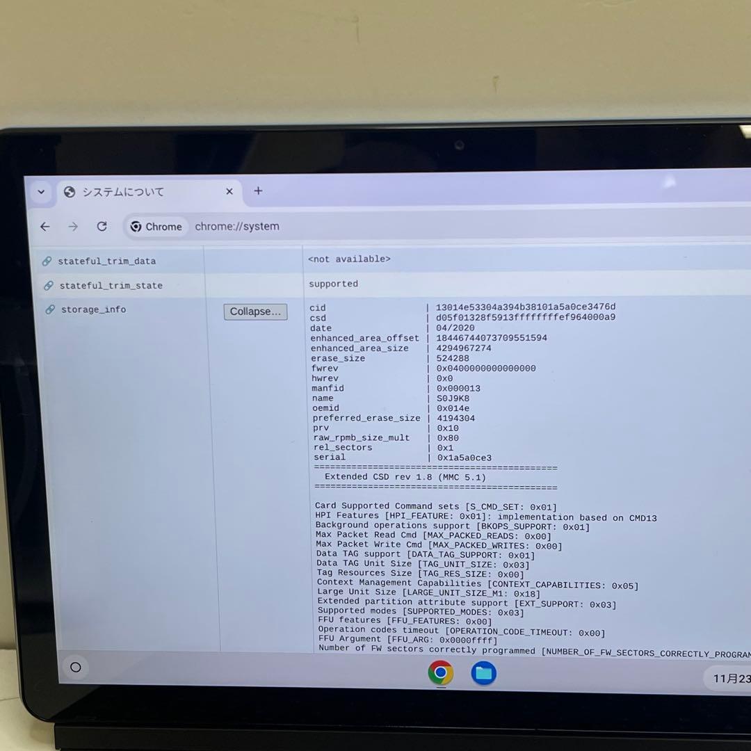 Chromebook本体 #489 Lenovo CT-X636F Tab 4G + 64GB
