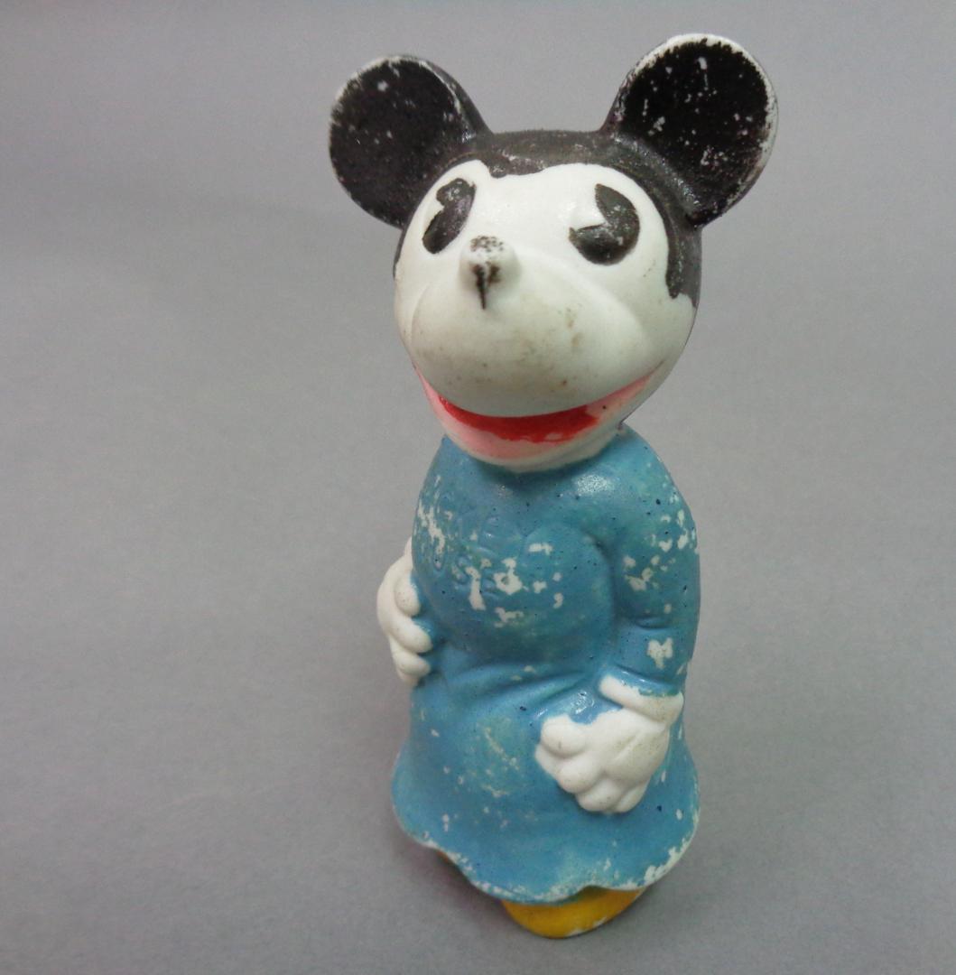 〖戦前ディズニーMICKY MOUSE〗ミッキーマウス陶磁器人形アンティーク