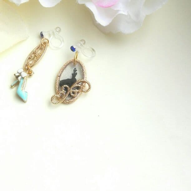 売れました　シンデレラ　イヤリング　レジン