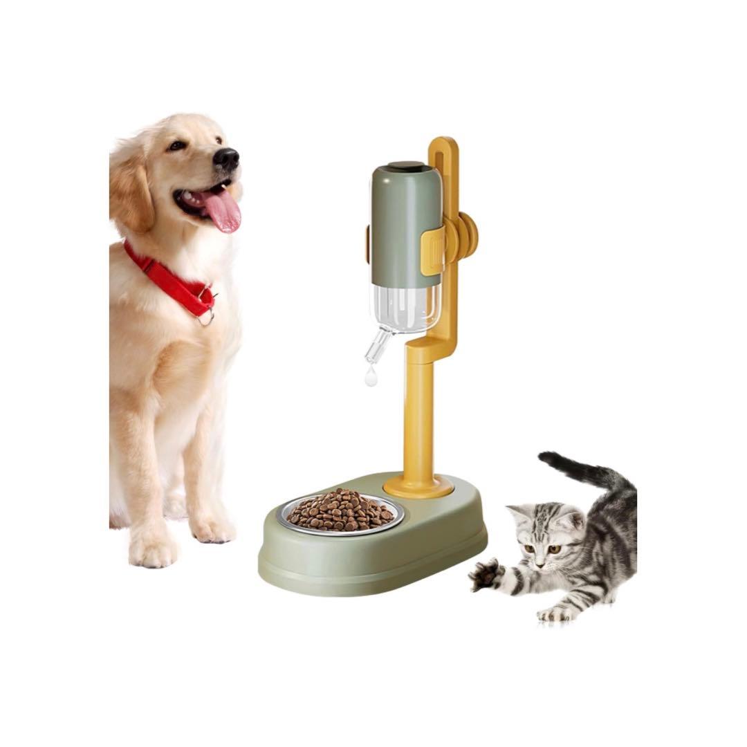 猫 給水器 猫 水 水分補給 受け皿付き 取り付け簡単 犬 水飲み ペット