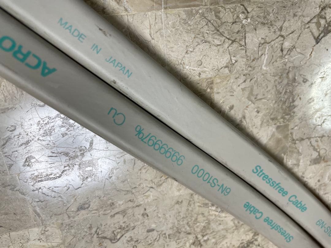 acrotec 6N-S1000 スピーカーケーブル　2.5m 2本