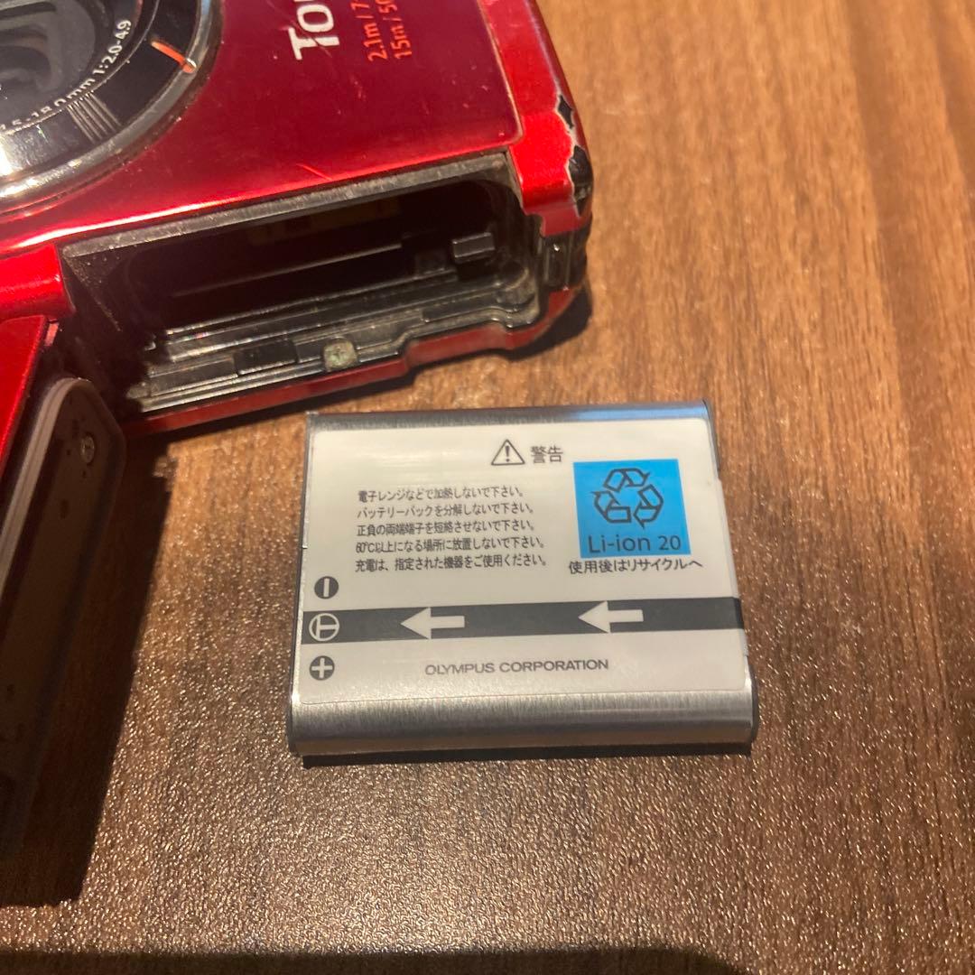 Olympus Tough F20 コンパクトデジタルカメラ 赤