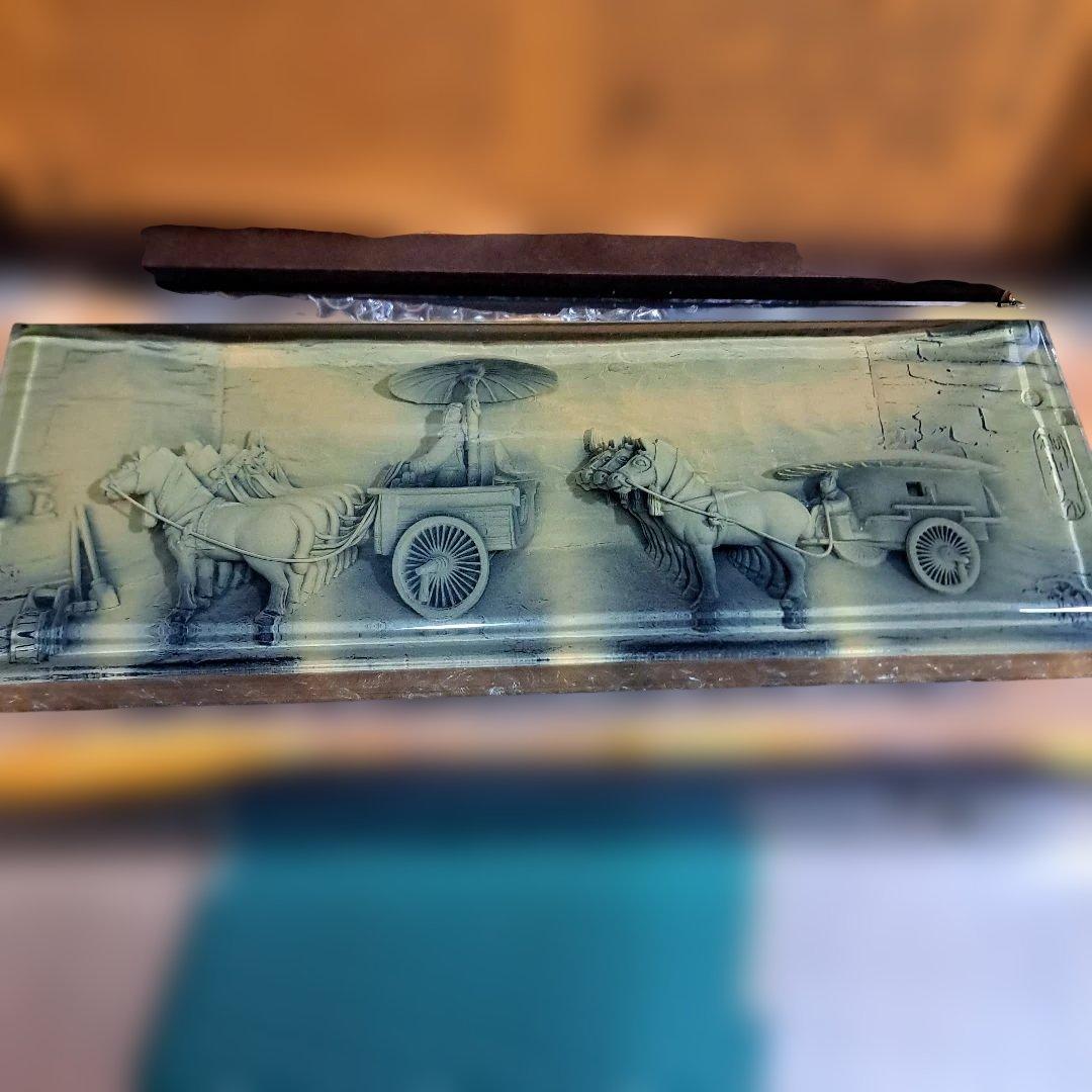 秦始皇銅馬車彫刻