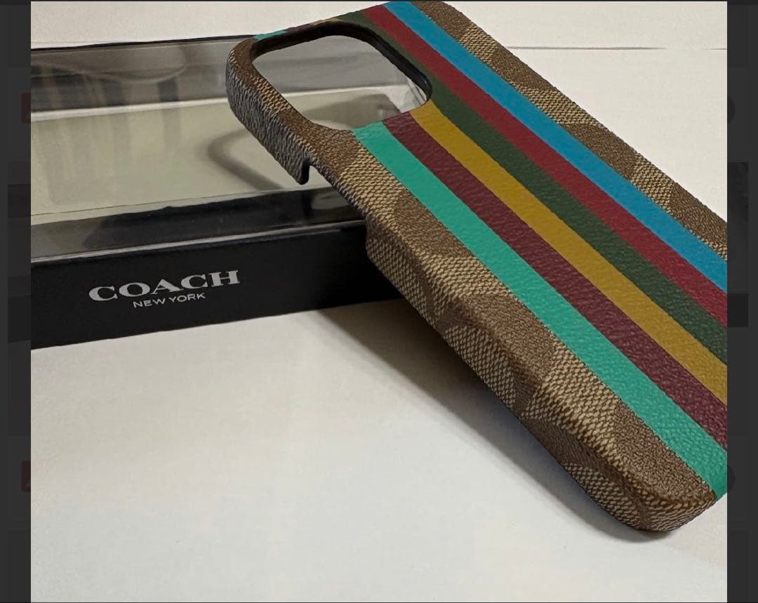 COACH iPhone13 pro ケースC8088 KHAKI MULTI