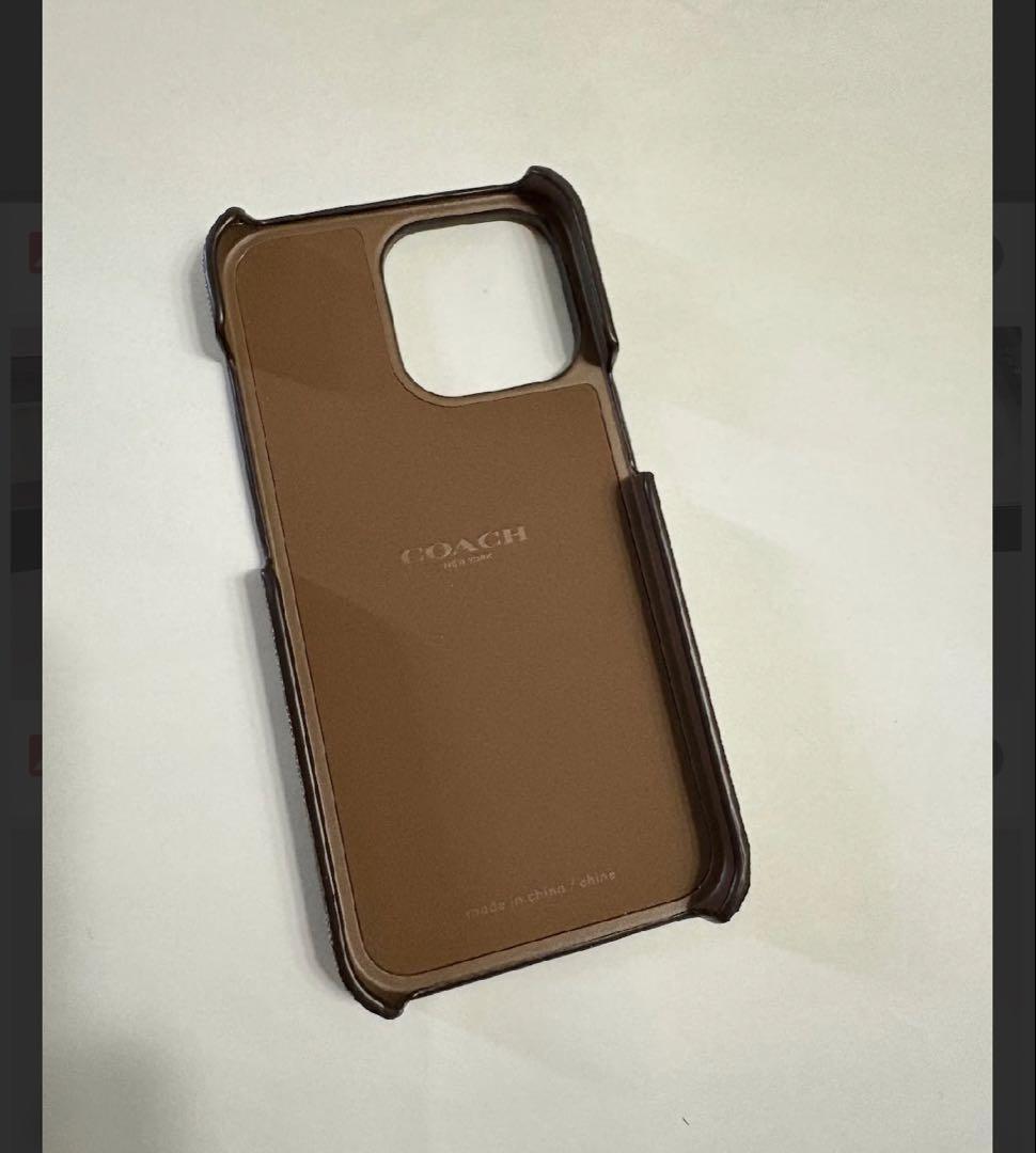 COACH iPhone13 pro ケースC8088 KHAKI MULTI