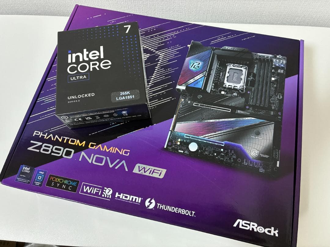 【新品・未使用】CoreUltra7 265K＋Z890 NovaWiFiセット