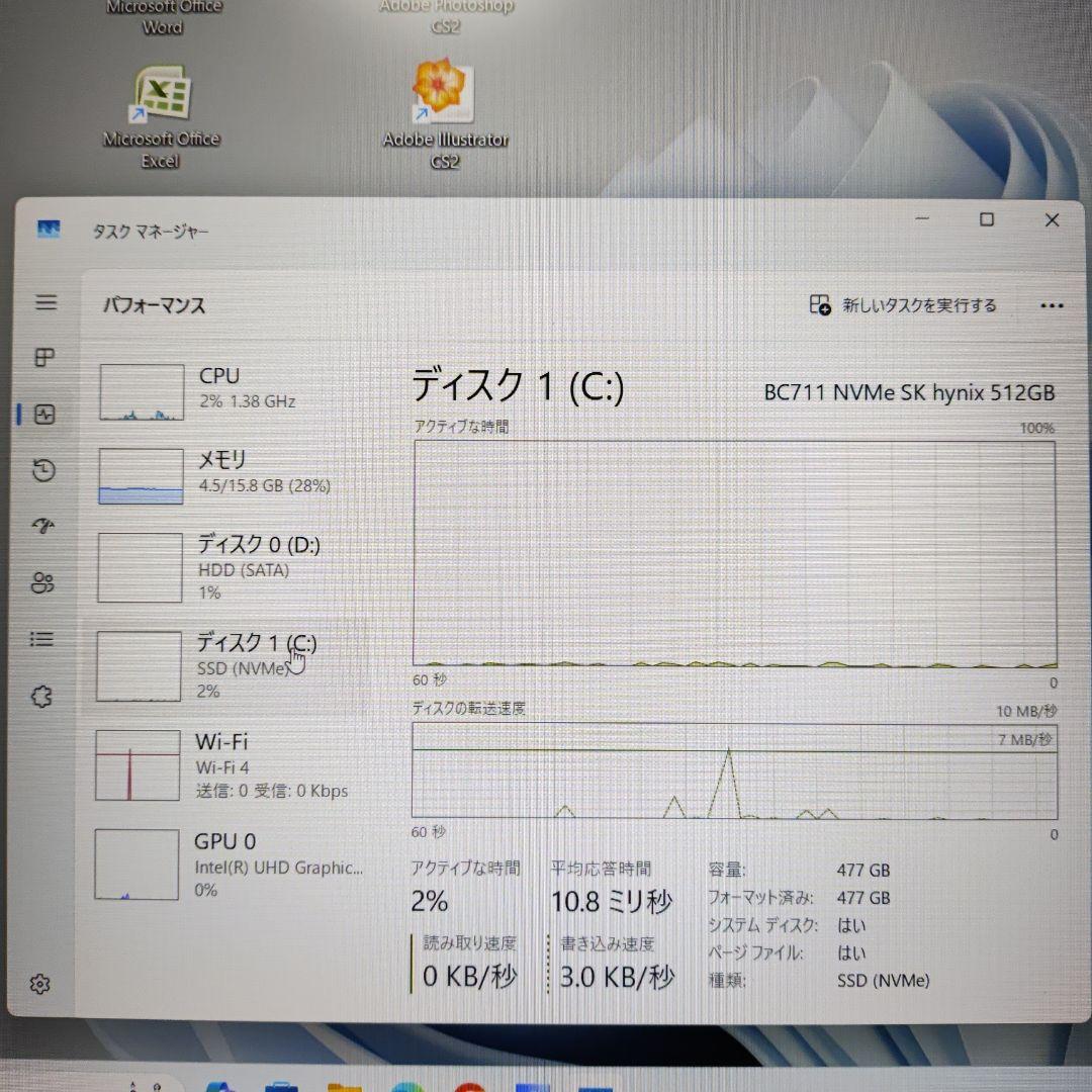Windowsノート本体 ThinkPad T580 512GB+1TB 16GB FHD Office