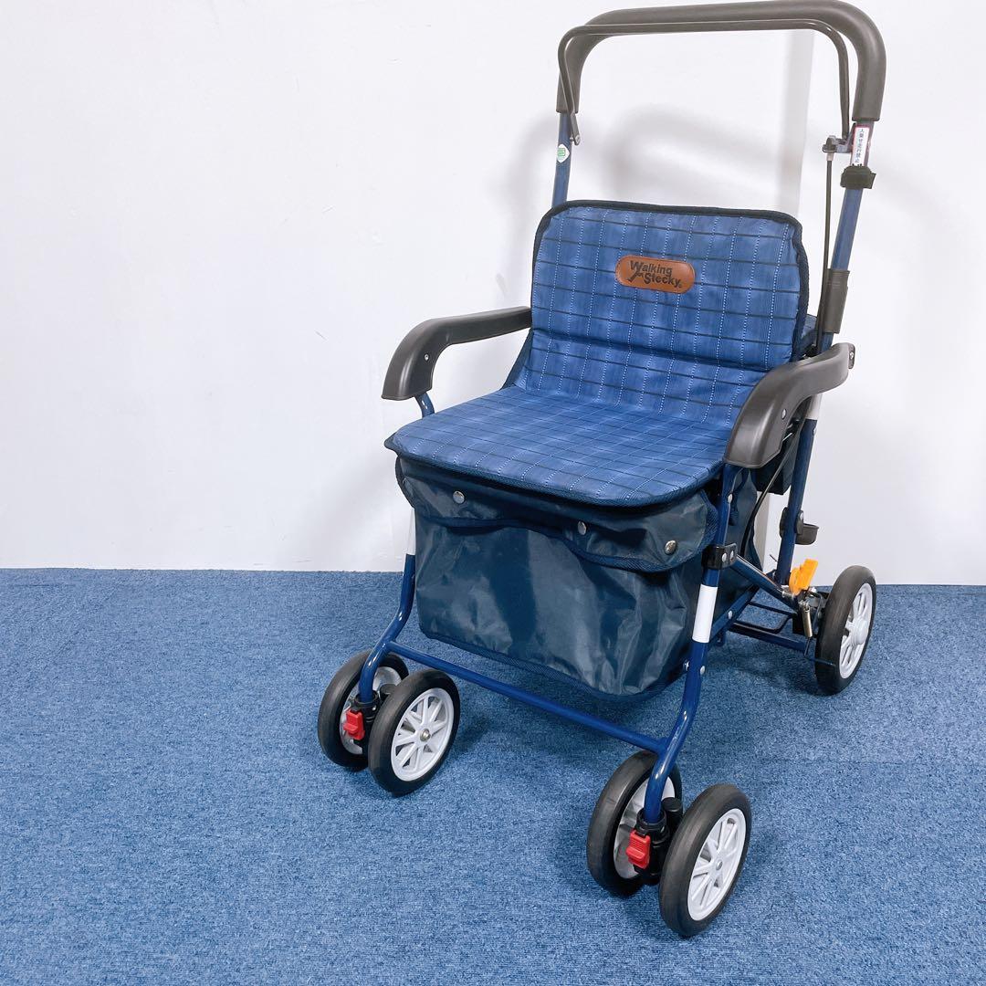 【美品】幸和製作所 シルバーカー PW-298 手押し車 歩行補助車 アルミ製