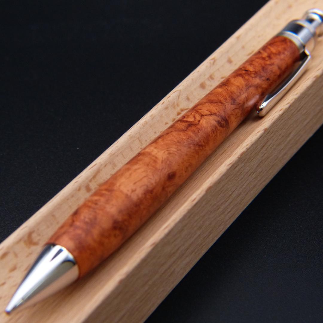 新品　工房楔　シャープペンシル　花梨こぶ杢　0.5mm