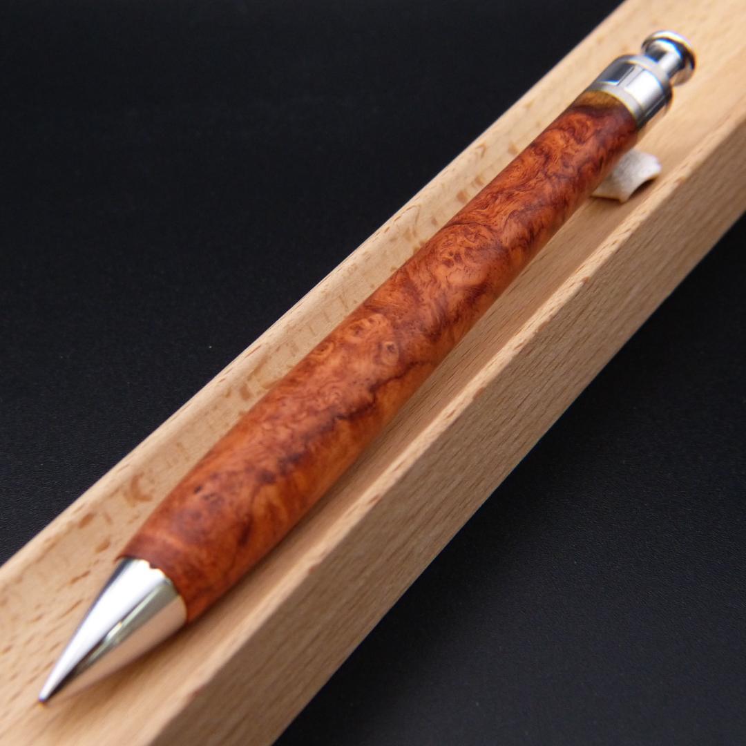 新品　工房楔　シャープペンシル　花梨こぶ杢　0.5mm
