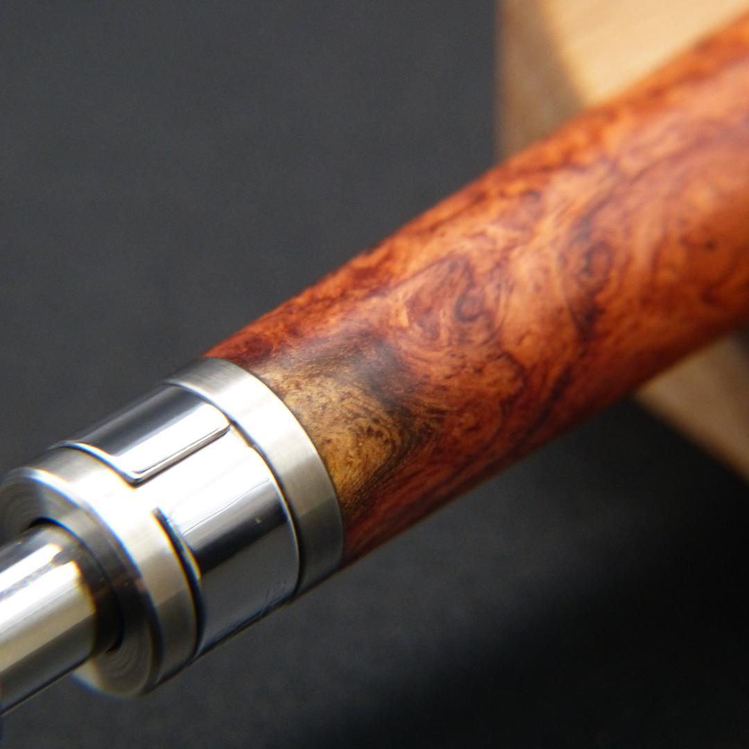 新品　工房楔　シャープペンシル　花梨こぶ杢　0.5mm