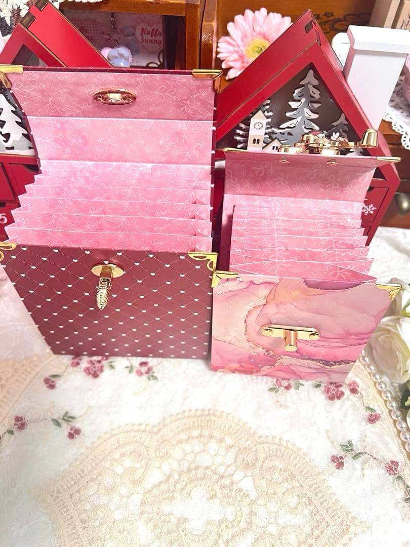 くぅページ♡　おすそ分けファイル　コラージュノート　ミニ蛇腹ファイル２点