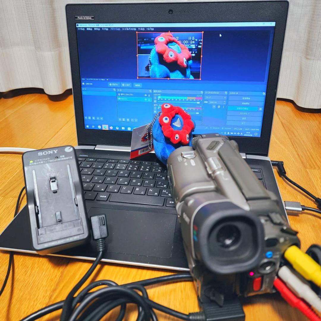 【動作確認済】SONY Hi8 高画質 ビデオカメラ AC アダプター セット