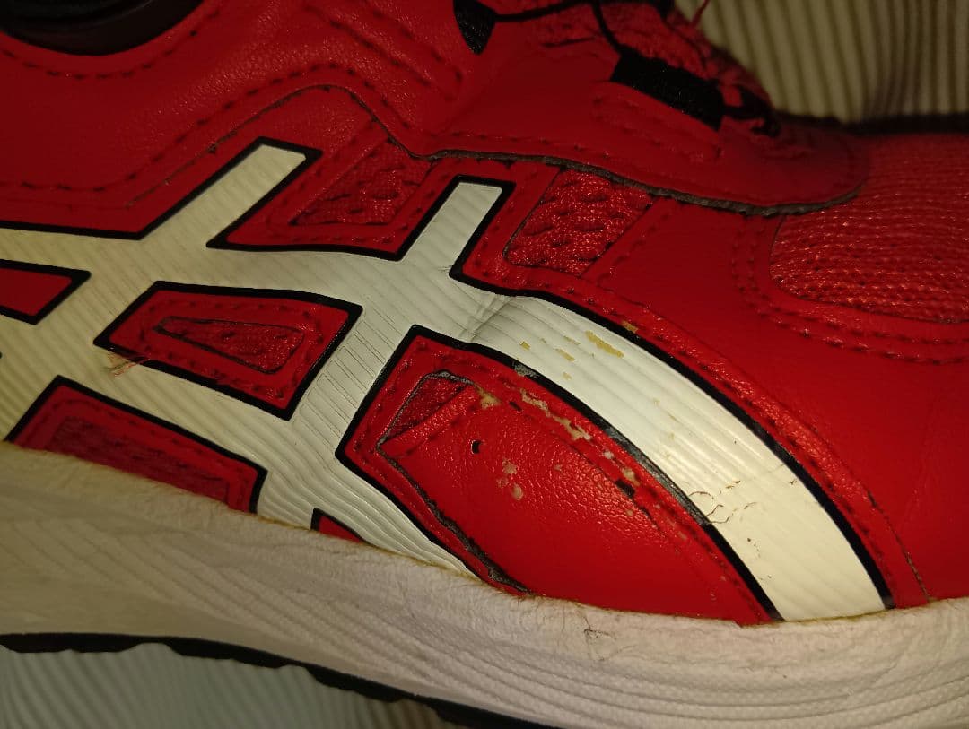 ASICS BOAシステム 安全靴 レッド 26.5