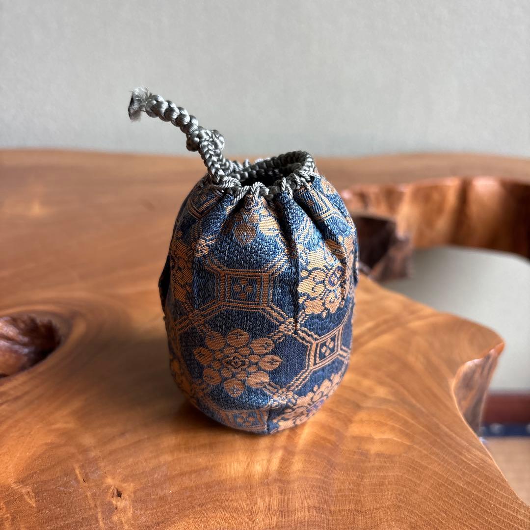 古瀬戸茶入 山口茂作 仕覆付 共箱 茶道具