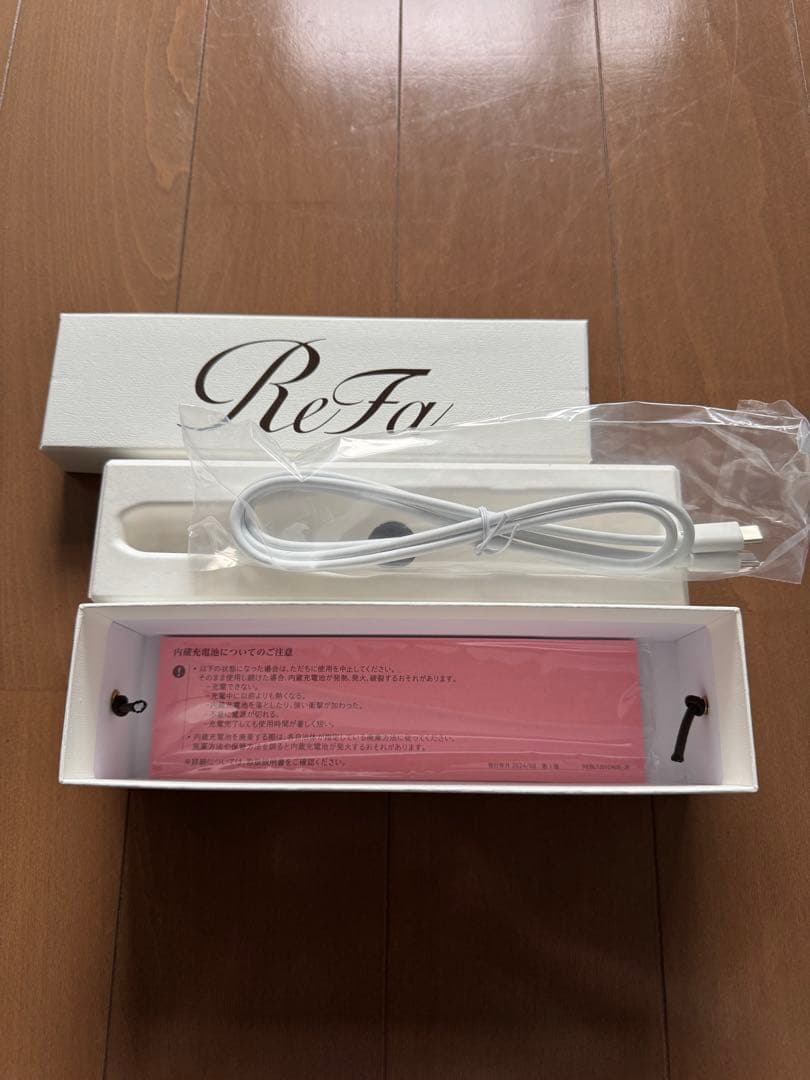 美品　ReFa リファ　フィンガーアイロン シャンパンゴールド