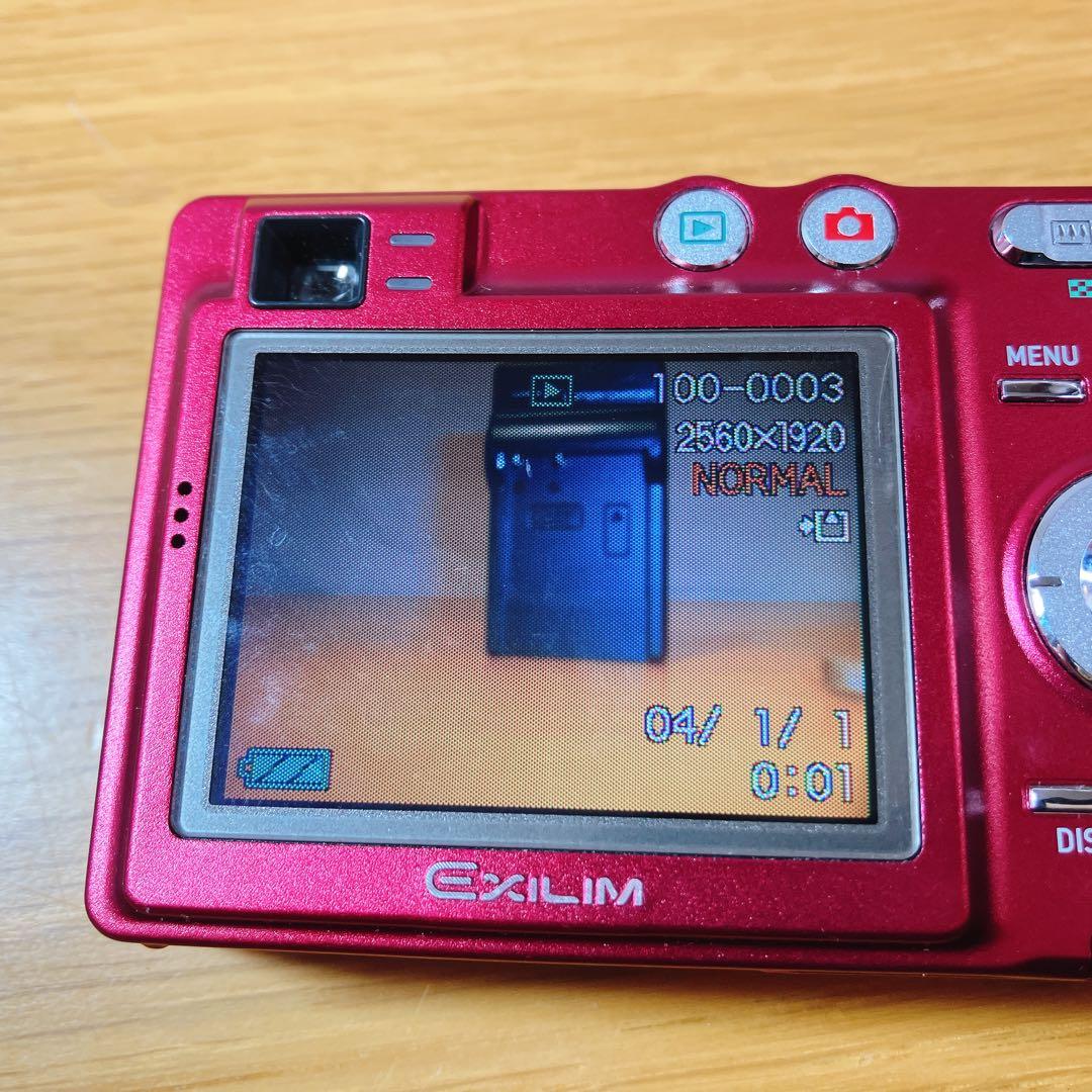 CASIO EX-Z50 レッド 赤 EXILIM 人気カラー SD付 動作品