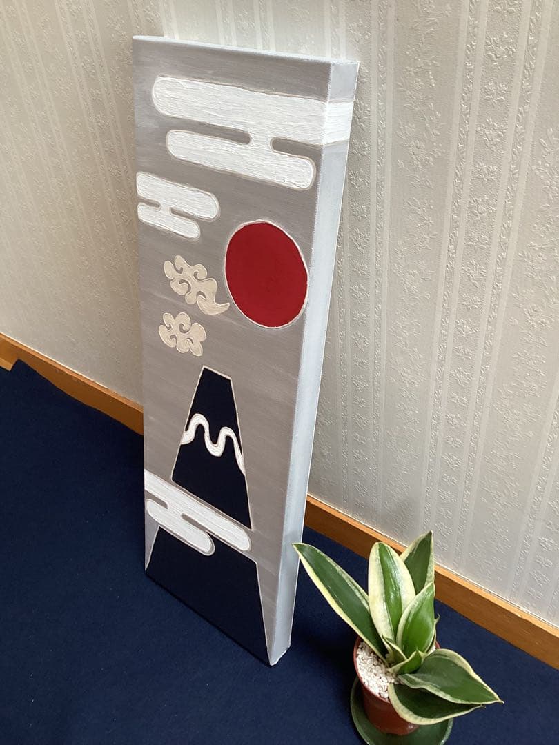 富士山パネルアート(銀)