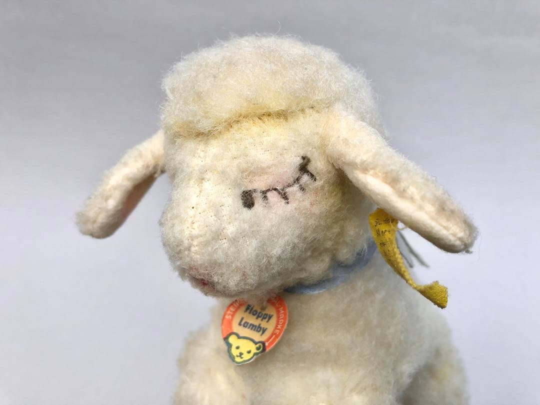Steiff　ひつじのFloppy Lamby　お眠りひつじ　オールID　青