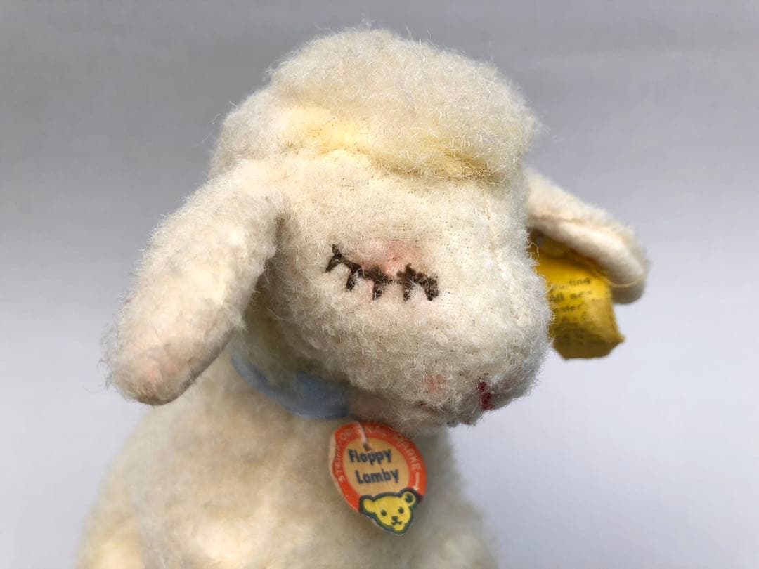 Steiff　ひつじのFloppy Lamby　お眠りひつじ　オールID　青
