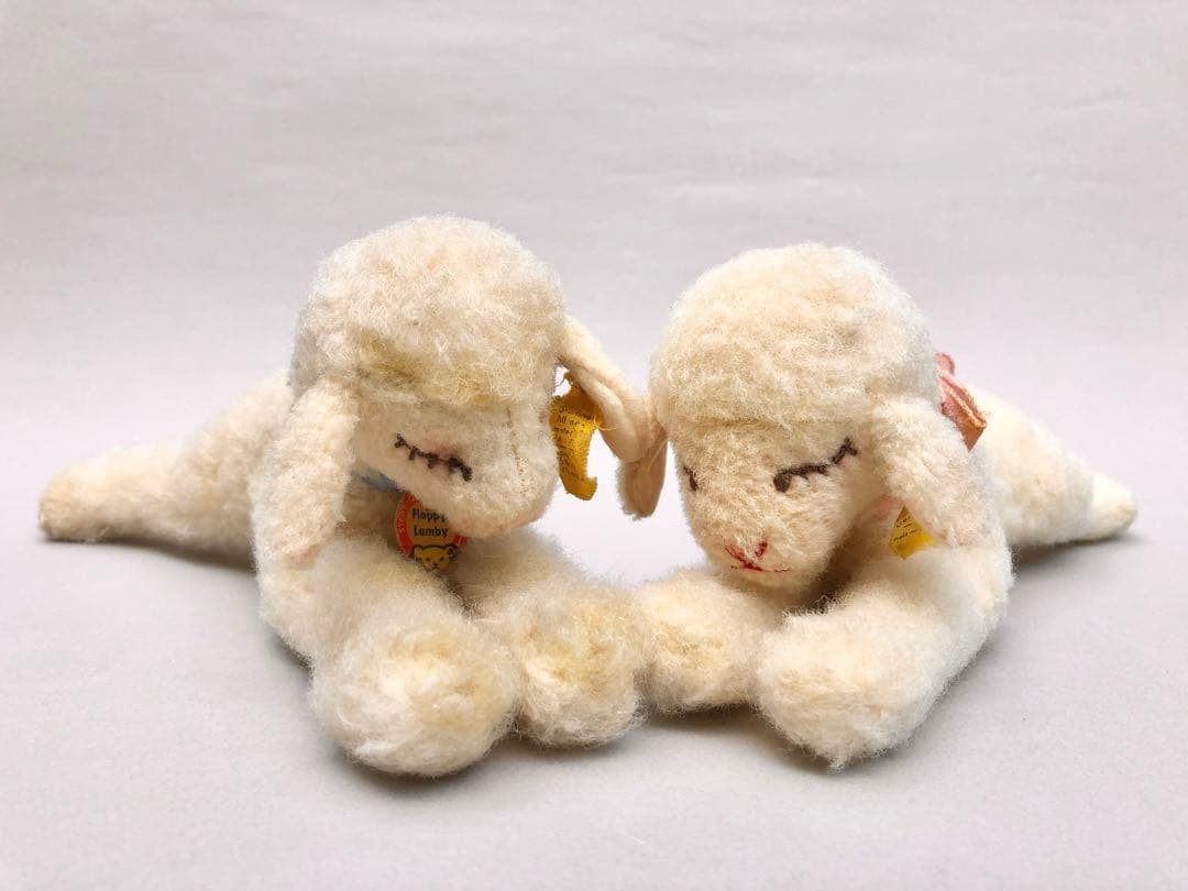 Steiff　ひつじのFloppy Lamby　お眠りひつじ　オールID　青