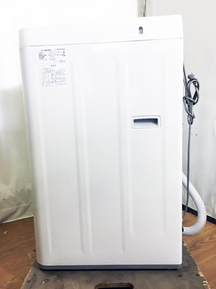 ★美品 中古★SHARP 6kg 洗濯機【ES-GE6D-T】GCBB