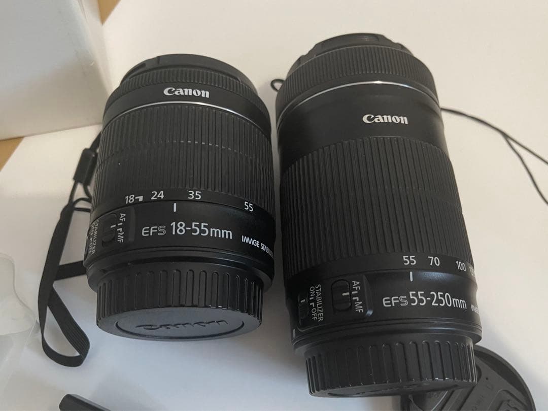 【美品】Canon EOS KISS X8i レンズ3点 標準,望遠,単焦点