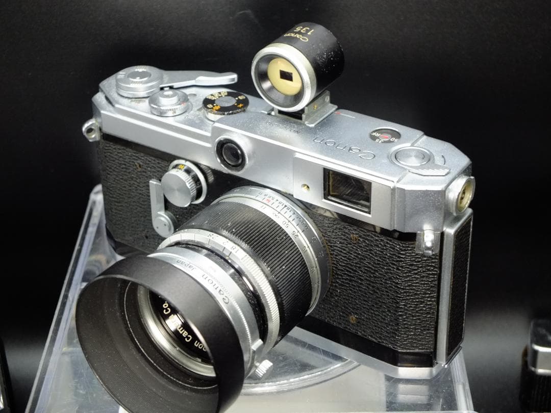 キャノンVL2／キャノン50mmf1.8Ⅱ純正フード付【実写確認整備品】