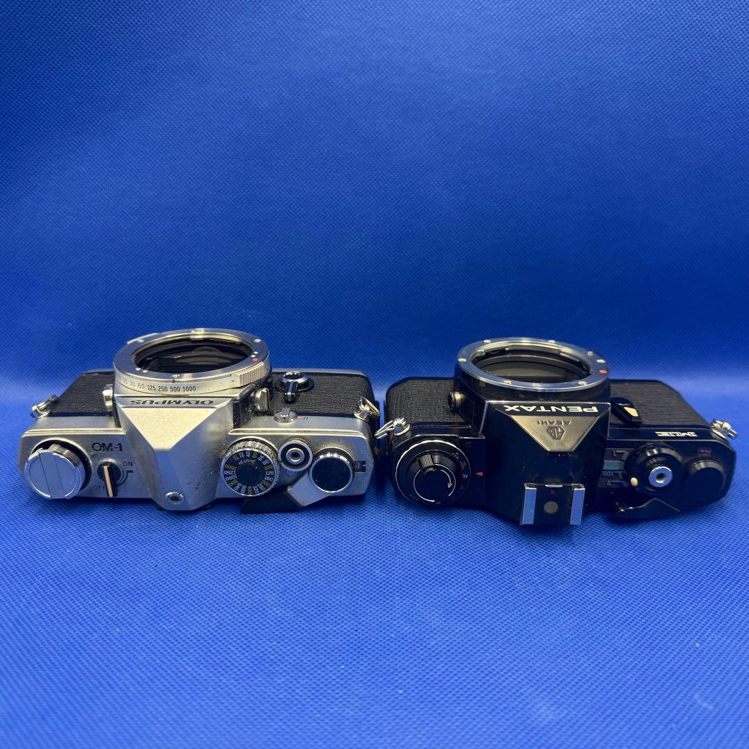 【ジャンク2台セット】OLYMPUS OM-1 PENTAX ME 部品取り用