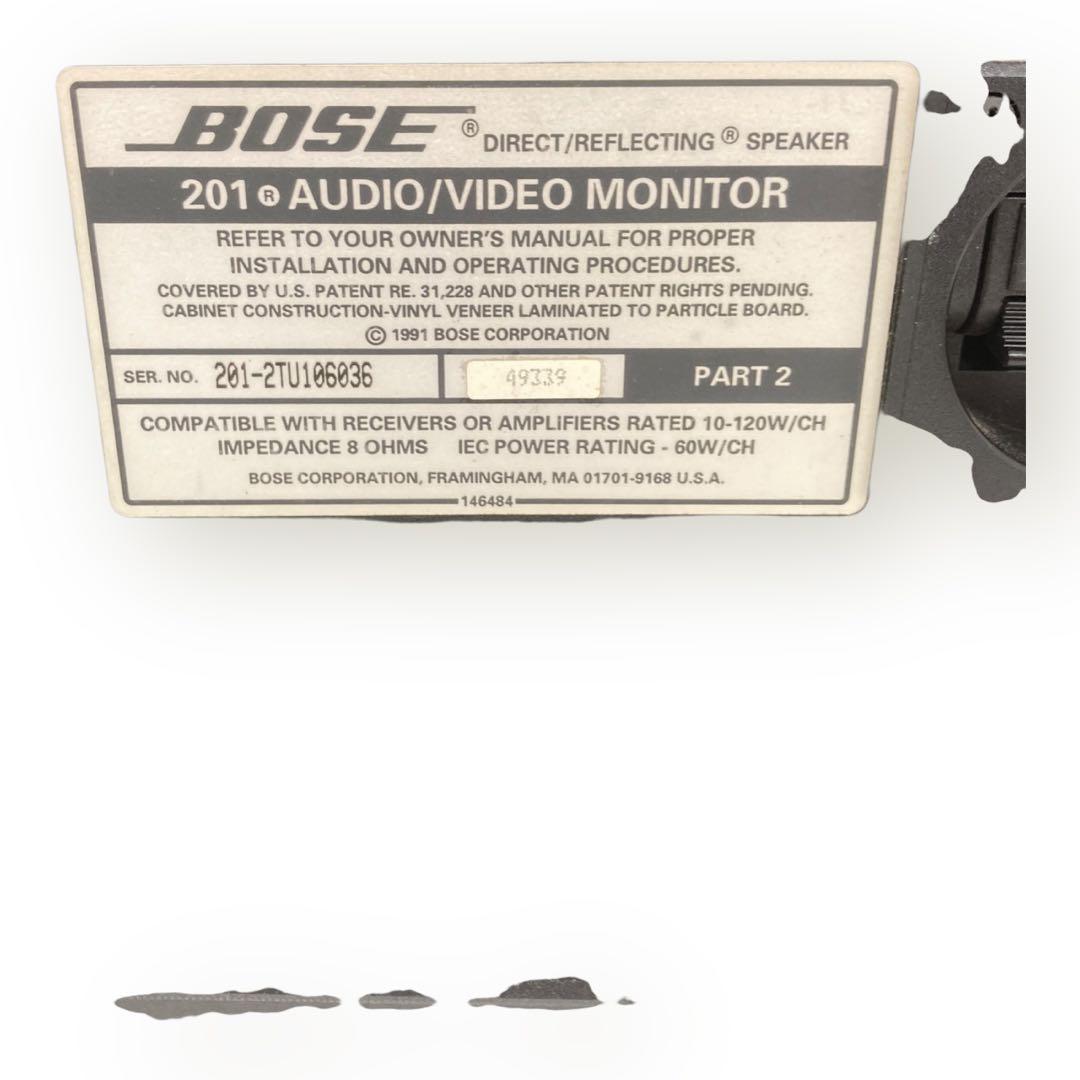 訳あり！BOSE スピーカー　201® AUDIO/VIDEO MONITOR
