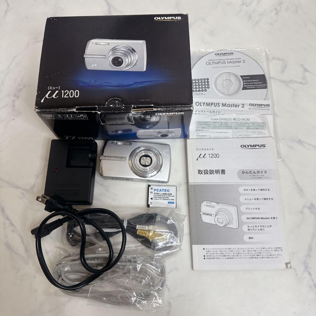 美品美品✨OLYMPUS μ 1200 コンパクトデジタルカメラ　箱付き