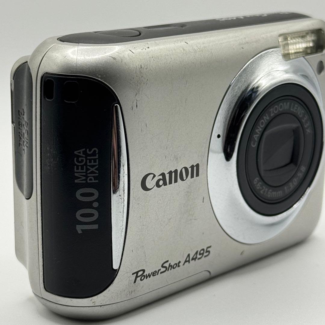 【動作品】Canon PowerShot A495 シルバー デジカメ 箱付