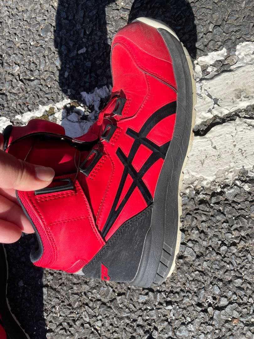 【マサト様リクエスト】asics 安全靴 赤　CP304 BOA