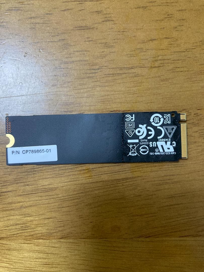 【中古】m.2 NVMe SSD 512GB