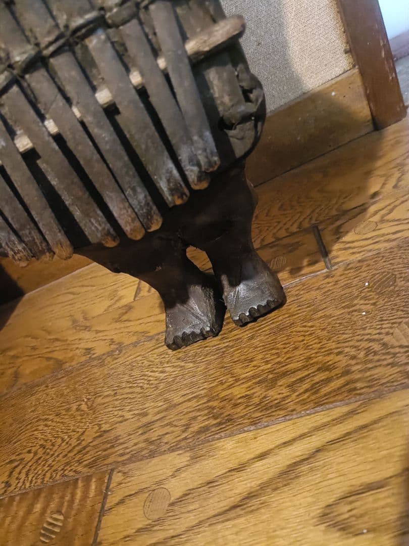 コンゴ 民族楽器 サンザ Mbira 木彫り像トライバルアート アフリカ民族美術