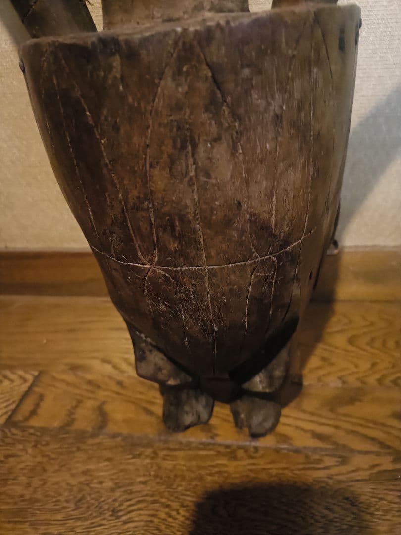 コンゴ 民族楽器 サンザ Mbira 木彫り像トライバルアート アフリカ民族美術
