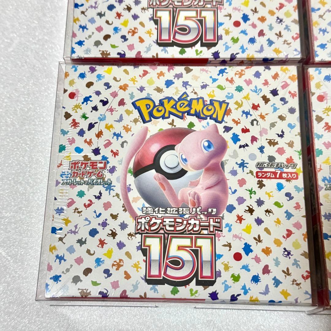 ポケモンカードゲーム ポケモンカード151 4BOX シュリンク付き ポケカ