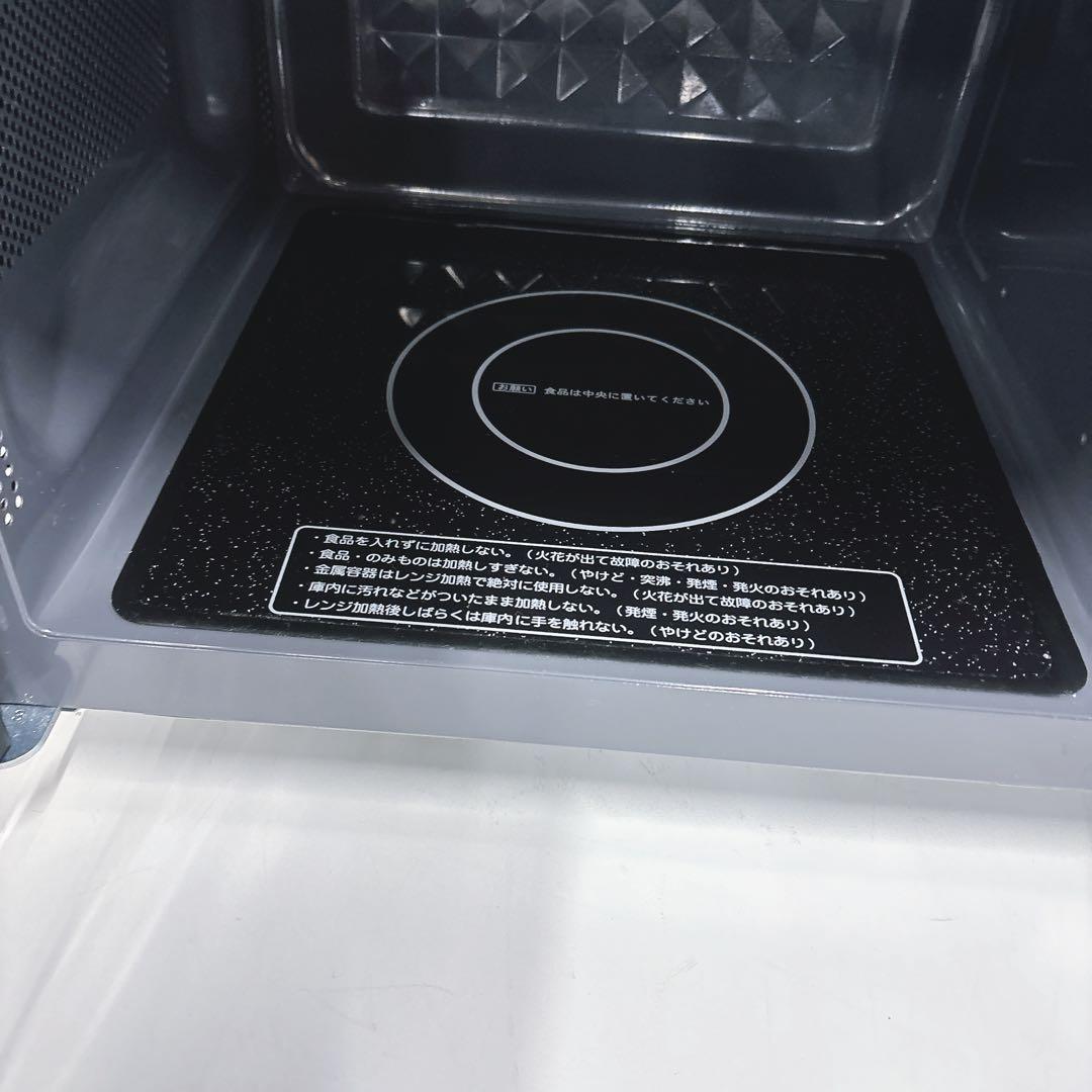 ⑤50Hz東日本専用 ハイパワー簡単シンプル フラット電子レンジ 黒色