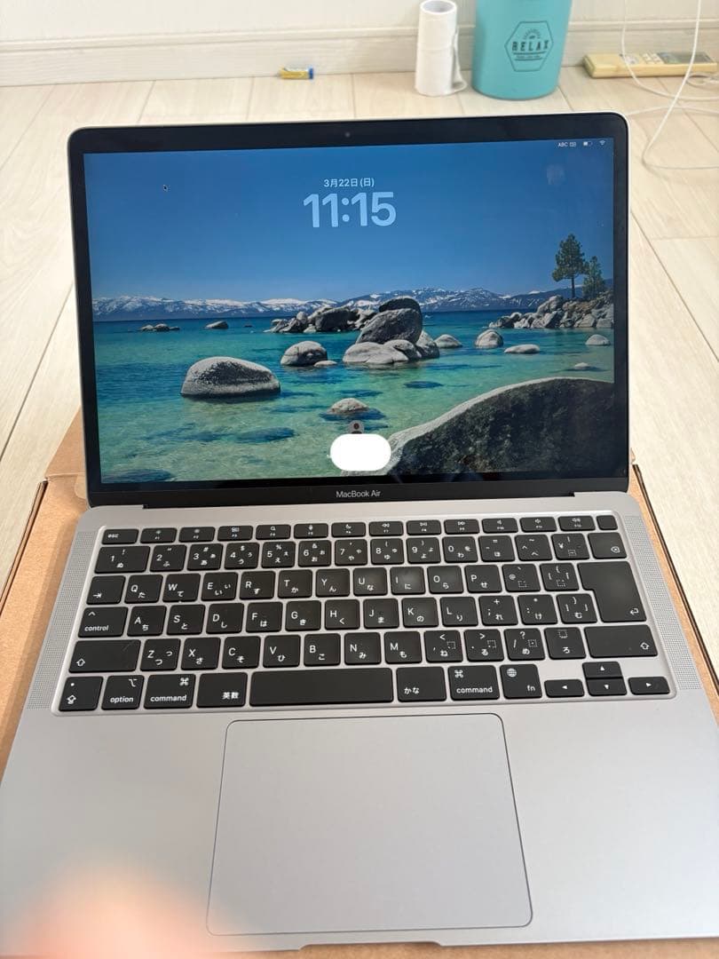 【美品】MacBookAir13インチ 8GB 256GB M1最大容量100%