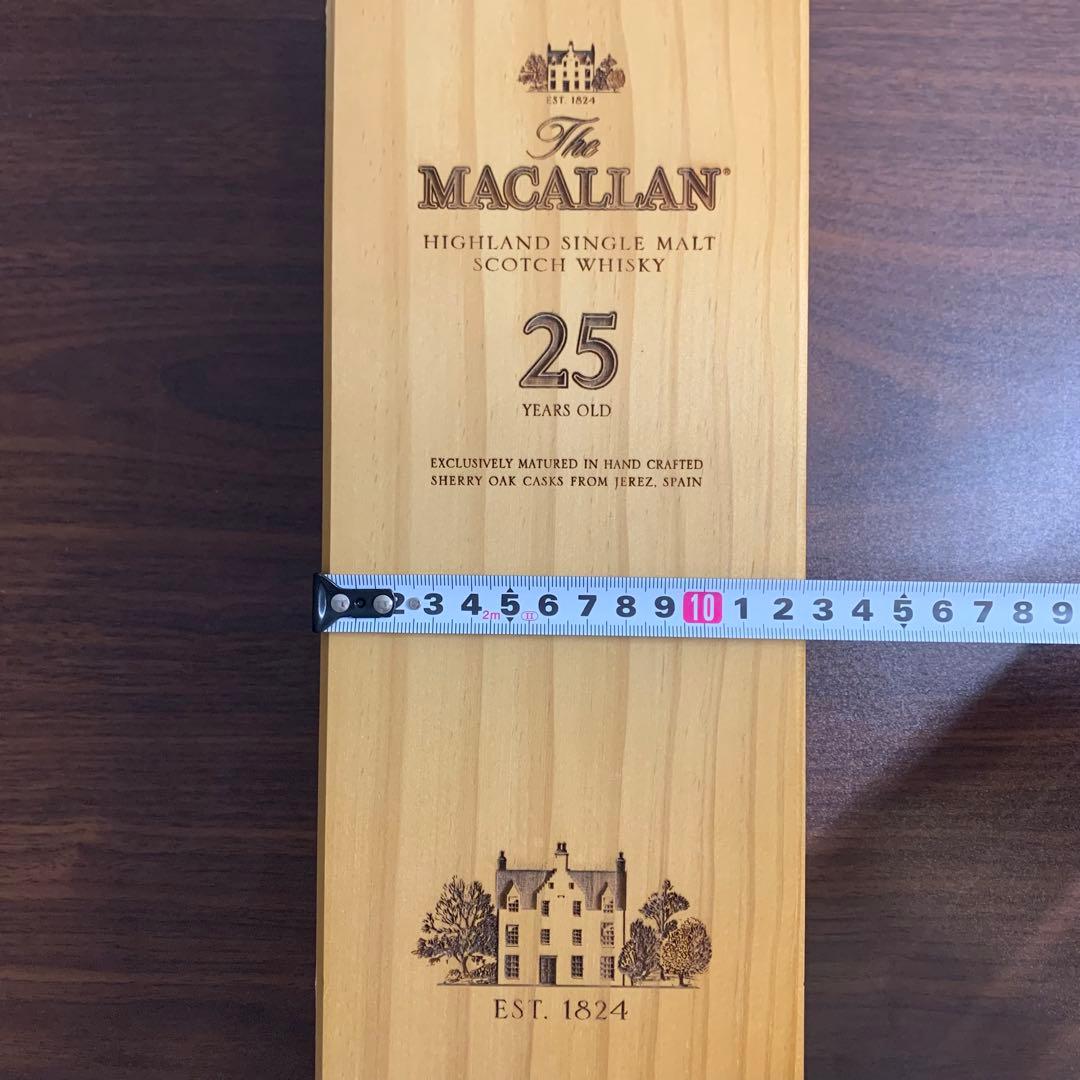 ⭐️マッカラン⭐️25年⭐️1824⭐️空箱のみ⭐️ウイスキー木箱⭐️希少品⭐️レア⭐️送料無料
